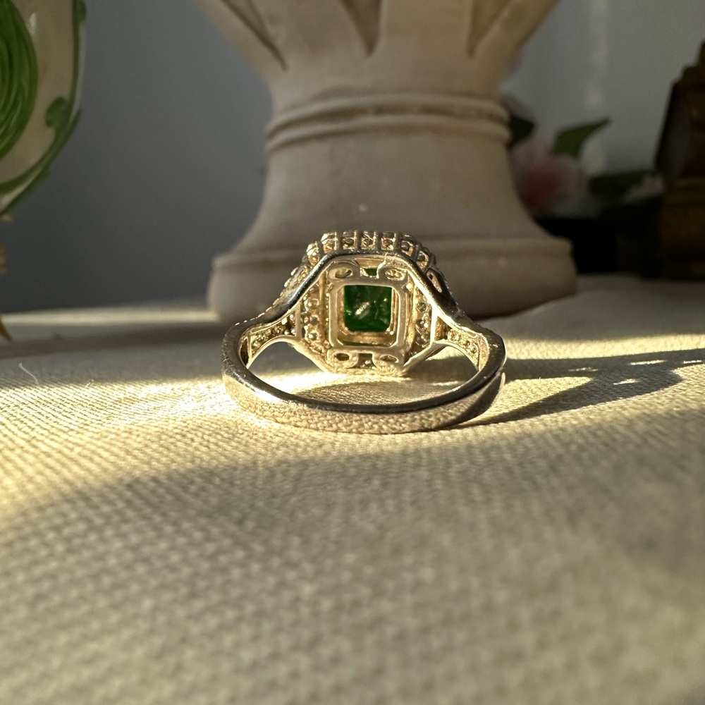 Silver Emerald Ring - image 4
